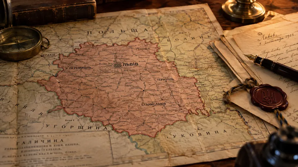 Листопадовий чин 1 листопада 1918 року у Львові - український прапор над ратушею, проголошення ЗУНР та історичні події