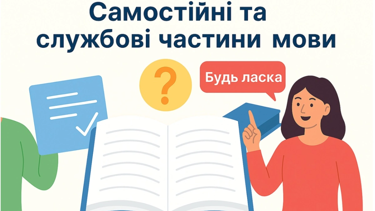 Що таке самостійні та службові частини мови